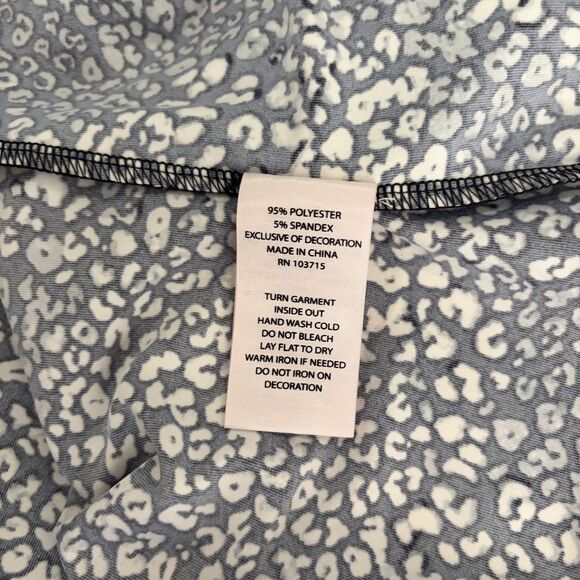 Nanette Lepore Blouse Women's Medium Cheetah Print V-Neck Long Sleeve Top - Picture 10 of 10